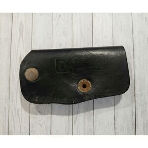 Rare Vintage Datsun Leather Key Case Frederick MD Dealership Black Snap Pouch